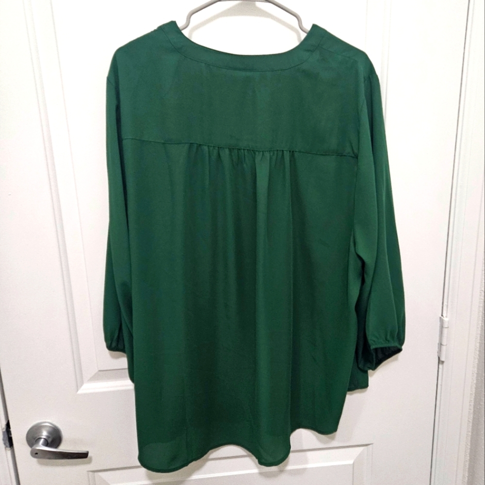 Torrid Harper Blouse Green Size 3 22/24 - Picture 4 of 5